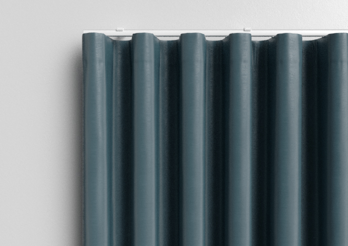Akoya Faux Silk, Lustre Ink Blue - Made to Measure Curtain - Image 14